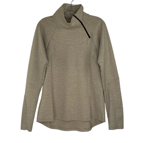 Prana Sweaters - Prana beige tan quarter zip pullover lightweight sweatshirt women's size Large